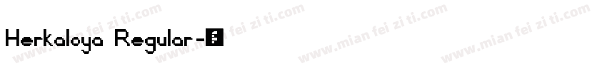 Herkaloya Regular字体转换